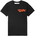 OFF WHITE CLOTHING OFF-WHITE LOGO PRINT T-SHIRT BLACK
