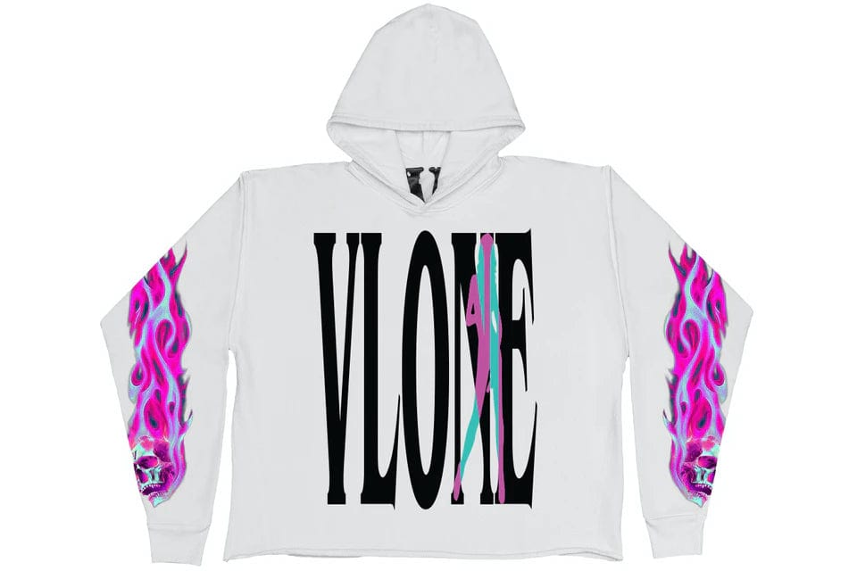 VLONE CLOTHING VLONE VICE HOODIE WHITE