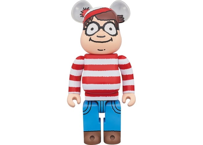 BEARBRICK ACCESSORIES BEARBRICK WALLY 400% RED/WHITE