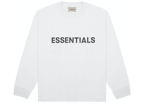 ESSENTIALS Clothing ESSENTIALS FOG 3D SILICON LONG SLEEVE WHITE