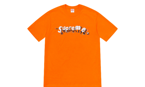 SUPREME CLOTHING SUPREME APES TEE ORANGE
