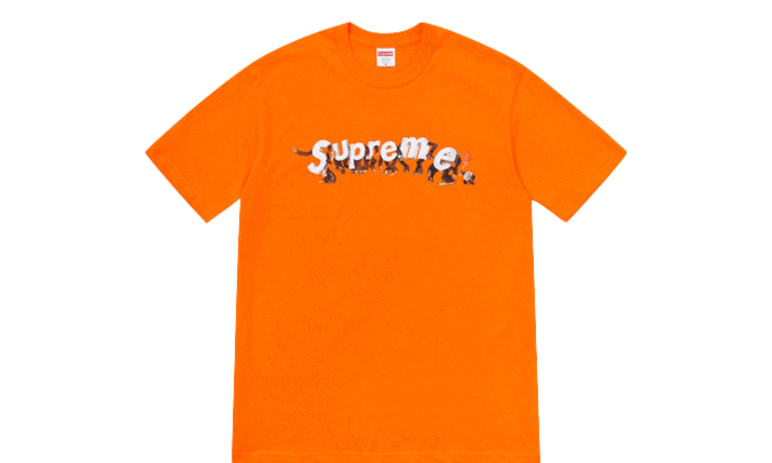 SUPREME CLOTHING SUPREME APES TEE ORANGE