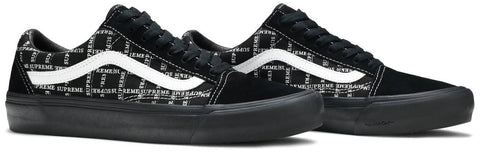 VANS SHOES VANS X SUPREME OLD SKOOL PRO BLACK VN0A45JC2YW