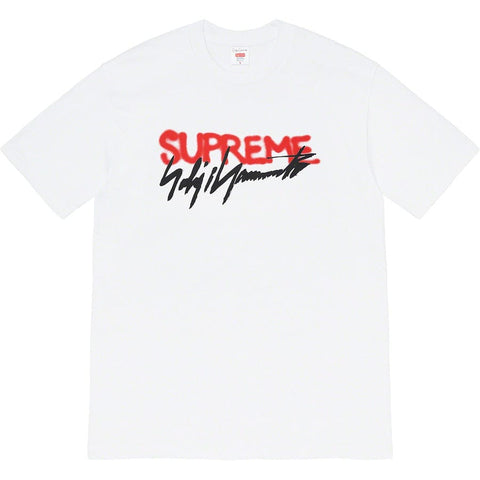 SUPREME CLOTHING SUPREME X YOHJI YAMAMOTO LOGO TEE WHITE