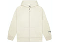 ESSENTIALS CLOTHING ESSENTIALS FOG 3D SILICON ZIP UP HOODIE BUTTERCREAM