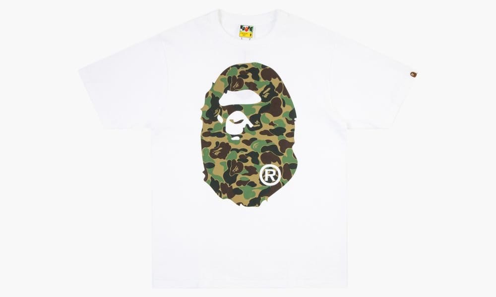 BAPE Clothing BAPE ABC CAMO TEE WHITE/GREEN BAABCG