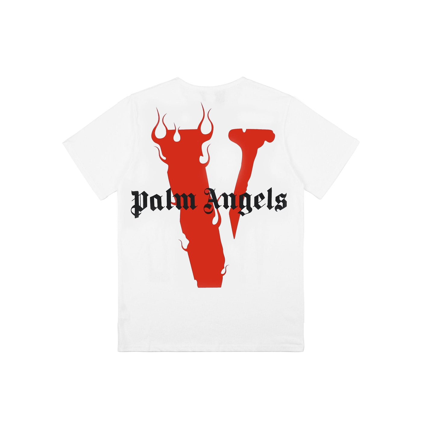 VLONE CLOTHING VLONE X PALM ANGELS TEE WHITE / RED