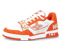 LOUIS VUITTON SHOES LOUIS VUITTON TRAINER MONOGRAM DENIM ORANGE