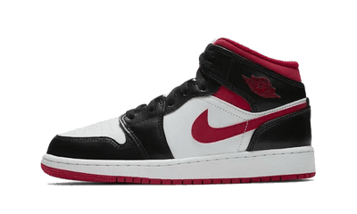 JORDAN SHOES JORDAN 1 MID BLACK GYM RED GS