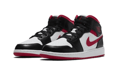 JORDAN SHOES JORDAN 1 MID BLACK GYM RED GS