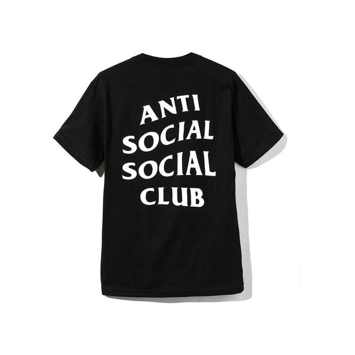 ANTI SOCIAL SOCIAL CLUB Clothing ANTI SOCIAL SOCIAL CLUB LOGO TEE BLACK