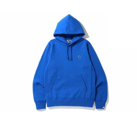 BAPE CLOTHING BAPE SMALL LOGO HOODIE BLUE