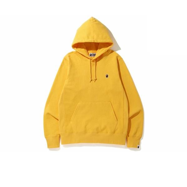 BAPE CLOTHING BAPE SMALL HEAD HOODIE YELLOW