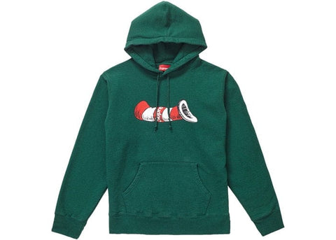 Supreme Clothing CAT IN THE HAT HOODED SWEATSHIRT GREEN