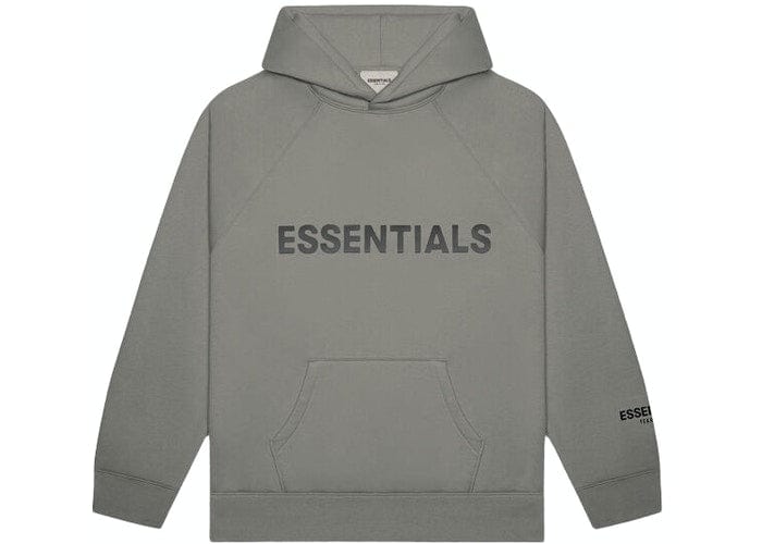 ESSENTIALS CLOTHING ESSENTIALS FOG 3D SILICON HOODIE CHARCOAL