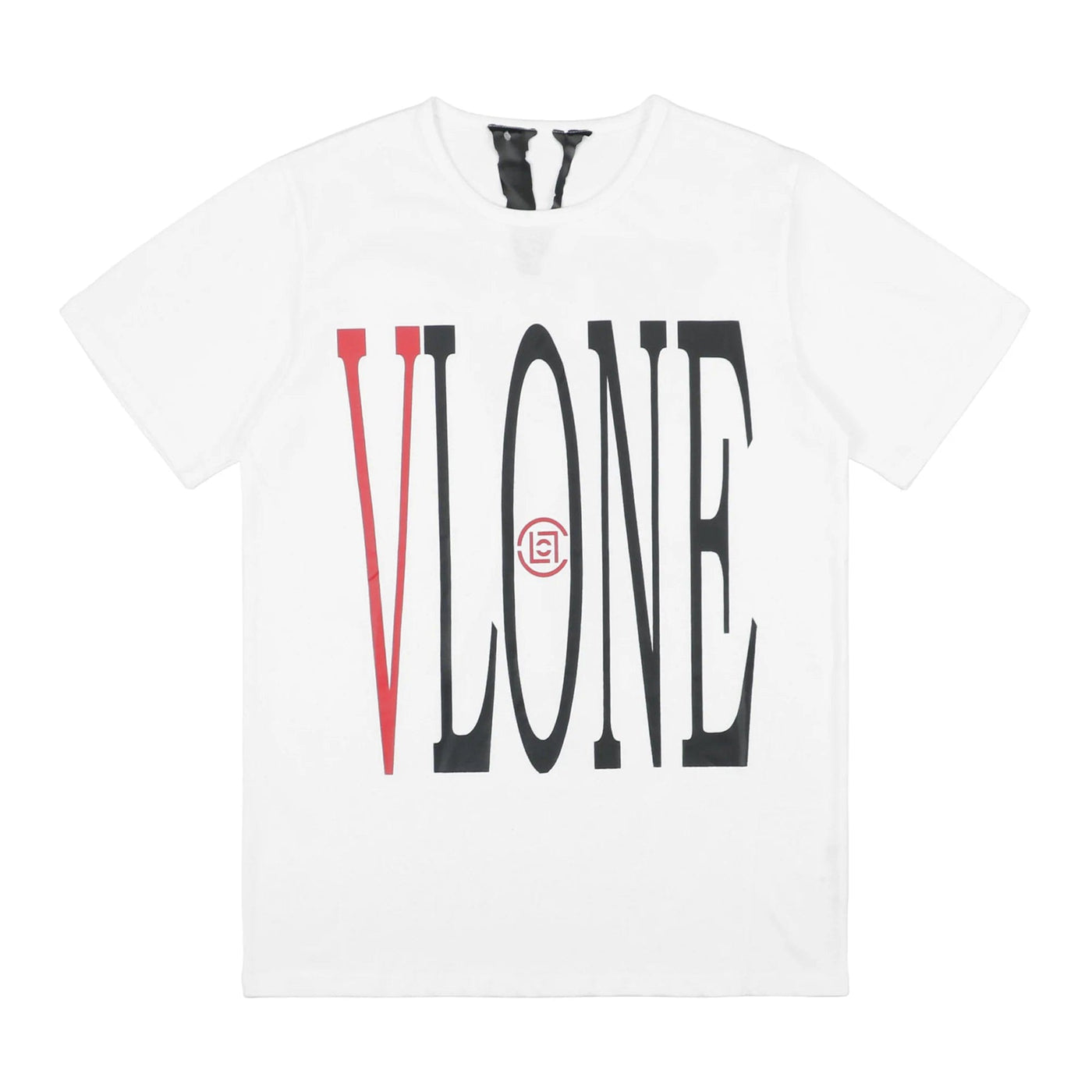 VLONE CLOTHING VLONE X CLOT STAPLE TEE WHITE/RED