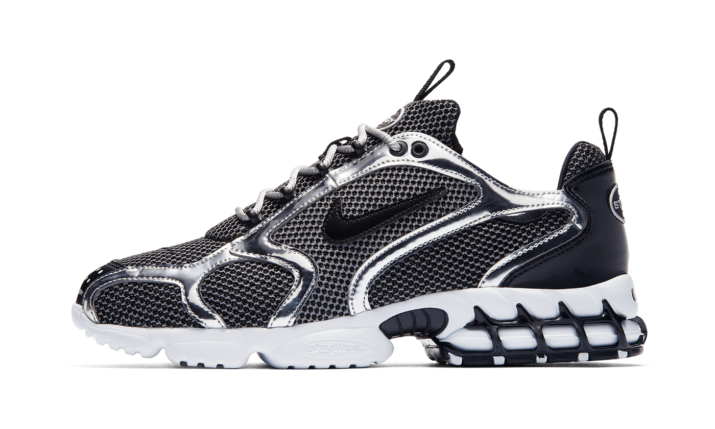 NIKE SHOES AIR ZOOM SPIRIDON CAGED STUSSY PURE PLATINUM CU1854 001