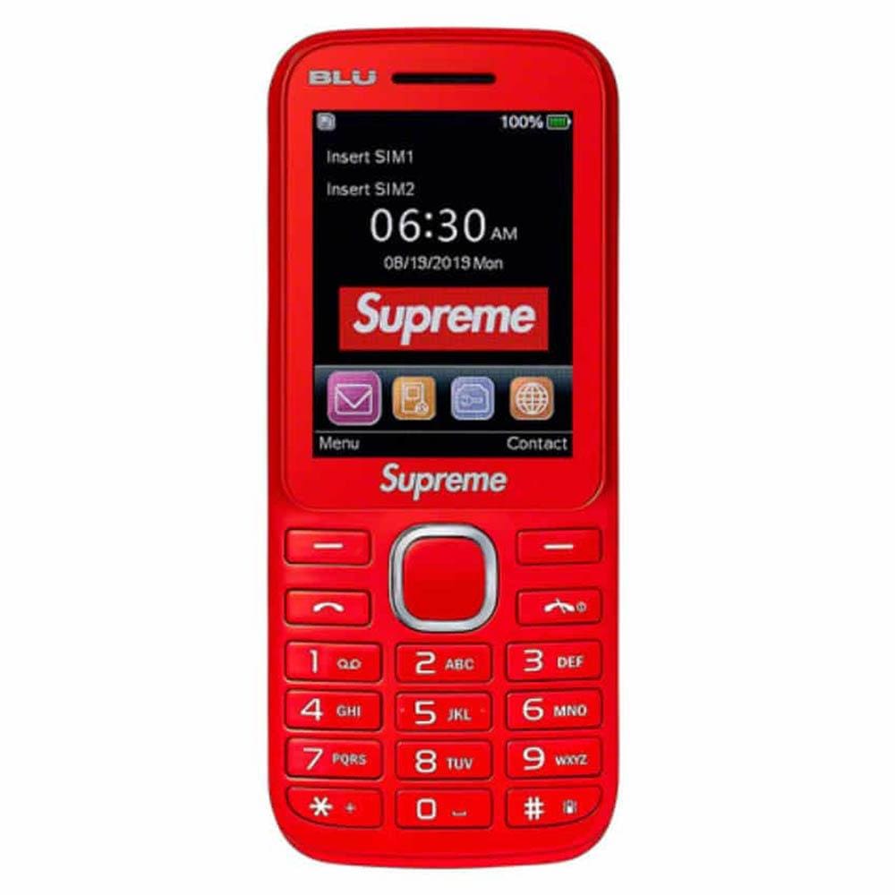 SUPREME ACCESSORIES SUPREME BLU SMARTPHONE ROUGE