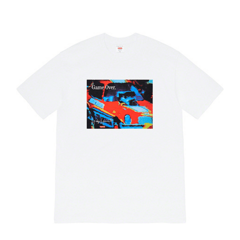 SUPREME CLOTHING SUPREME YOHJI YAMAMOTO GAME OVER TEE WHITE DO NOT USE
