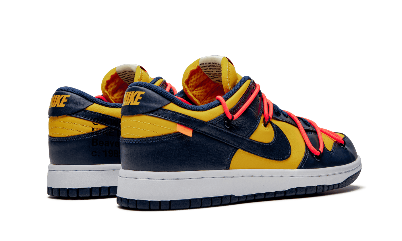 NIKE SHOES NIKE X OFF WHITE DUNK LOW UNIVERSITY GOLD / NAVY CT0856700