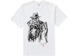 SUPREME CLOTHING SUPREME YOHJI YAMAMOTO SCRIBBLE PORTRAIT TEE WHITE