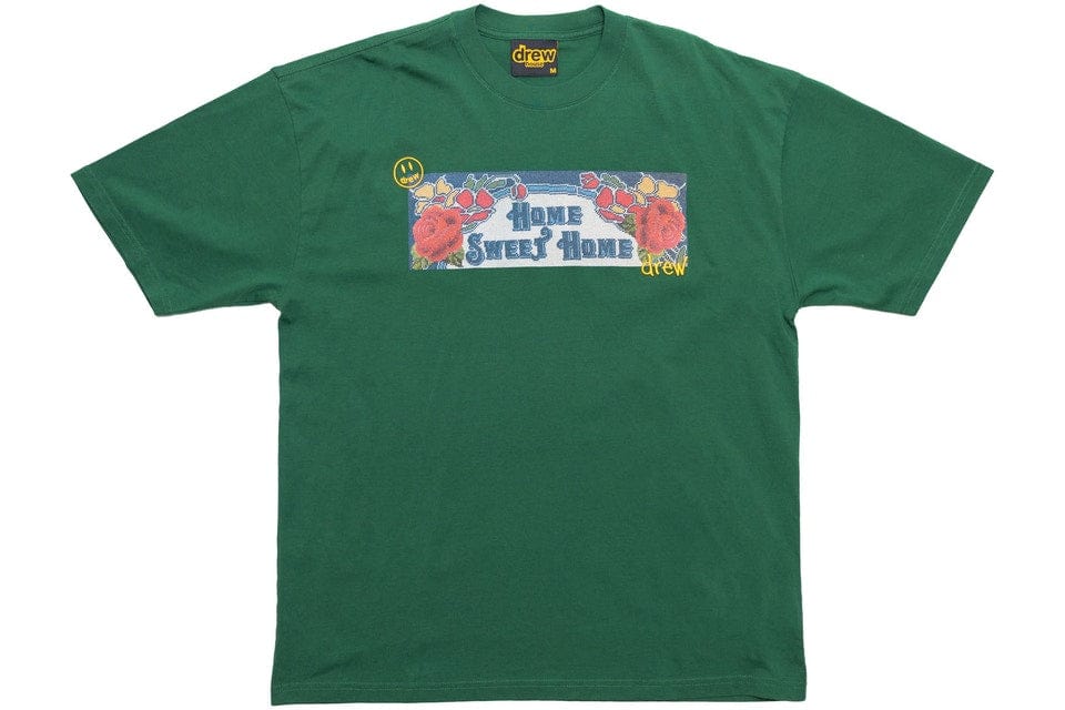 DREW HOUSE CLOTHING DREW HOUSE HOME SWEET HOME T-SHIRT FOREST GREEN