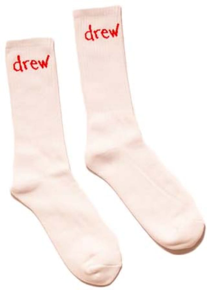 ACCESSOIRES DREW HOUSE CHAUSS CHAUSS CHAUSS CHAUSSETTES À GRIBOUILLIS DREW HOUSE BLANC