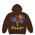 TRAVIS SCOTT CLOTHING TRAVIS SCOTT X MCDONALD'S CACTUS PACK STICKER HOODIE BROWN