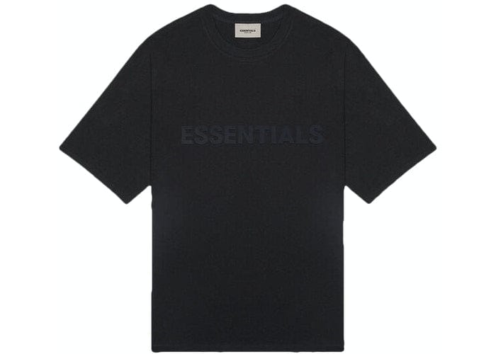 FEAR OF GOD CLOTHING ESSENTIALS FOG 3D BLACK TEE SHIRT FOG-ES3SABTDSTE