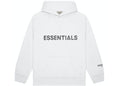 ESSENTIALS CLOTHING ESSENTIALS FOG 3D SILICON HOODIE WHITE