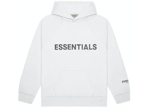 ESSENTIALS CLOTHING ESSENTIALS FOG 3D SILICON HOODIE WHITE