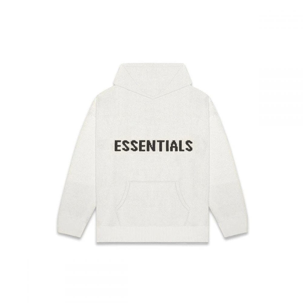 ESSENTIALS CLOTHING ESSENTIALS FOG 3D SILICON KNIT HOODIE OATMEAL