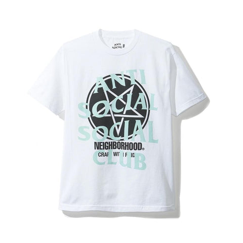 ANTI SOCIAL SOCIAL CLUB CLOTHING ANTI SOCIAL SOCIAL CLUB NEIGHBORHOOD FILTH AND FURY TEE WHITE