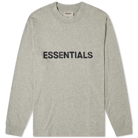 ESSENTIALS CLOTHING ESSENTIALS  FOG LONG SLEEVE DARK HEATHER GREY