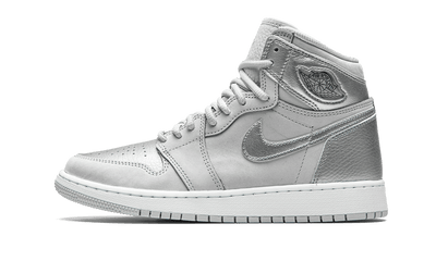 JORDAN SHOES JORDAN 1 CO. JP METALLIC SILVER