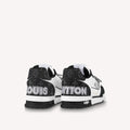 LOUIS VUITTON SHOES LOUIS VUITTON TRAINER MONOGRAM DENIM BLACK