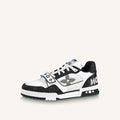 LOUIS VUITTON SHOES LOUIS VUITTON TRAINER MONOGRAM DENIM BLACK