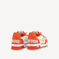 LOUIS VUITTON SHOES LOUIS VUITTON TRAINER MONOGRAM DENIM ORANGE