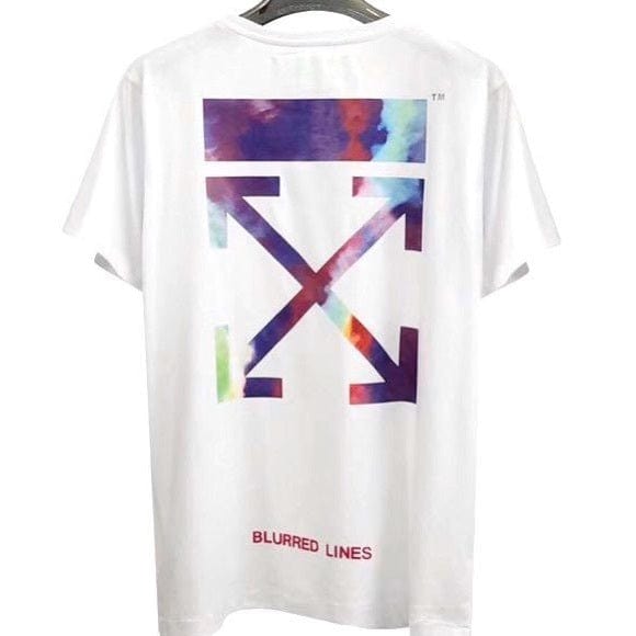 OFF WHITE CLOTHING OFF WHITE BLURRED LINES ARROW T-SHIRT WHITE