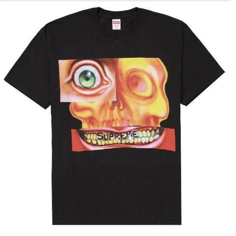 SUPREME CLOTHING SUPREME FACE TEE BLACK On2JDr1WC