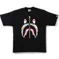 BAPE CLOTHING BAPE MULTI CAMO SHARK ZIP TEE