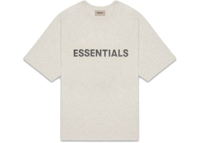 ESSENTIALS CLOTHING ESSENTIALS FOG 3D SILICON TEE OATMEAL