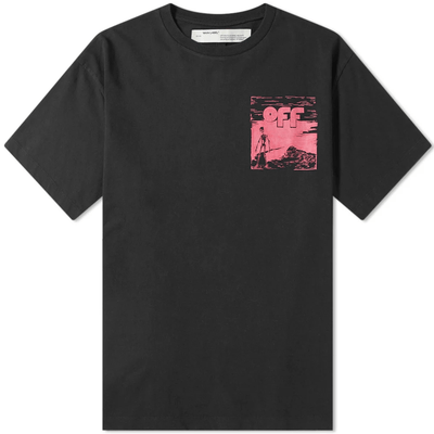 OFF WHITE CLOTHING OFF WHITE FLOATING SKULLS OVERSIZED TEE