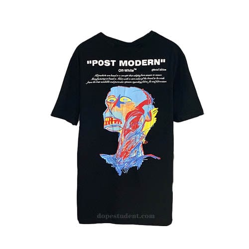 OFF WHITE CLOTHING OFF WHITE POSTMODERN JEAN BASQUIAT TEE-SHIRT NOIR