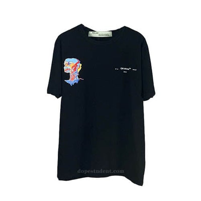 OFF WHITE CLOTHING OFF WHITE POSTMODERN JEAN BASQUIAT TEE-SHIRT NOIR