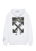 OFF WHITE CLOTHING OFF WHITE UNDERCOVER SKELETON RVRS HOODIE WHITE