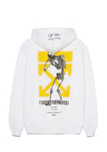 OFF WHITE CLOTHING OFF WHITE X UNDERCOVER SKELETON ZIP UP HOODIE REVERSIBLE WHITE