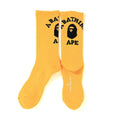BAPE ACCESSORIES BAPE COLLEGE SOCKS YELLOW QoKf2cEv7