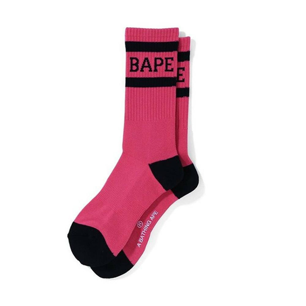 BAPE ACCESSORIES BAPE HIGH SOCKS PINK YJ7aSx-l6