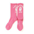 BAPE ACCESSORIES BAPE COLLEGE SOCKS PINK Vstjgsa5A